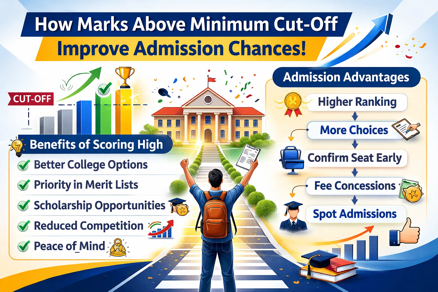 How Marks Above Minimum Cut-Off Improve Admission Chances